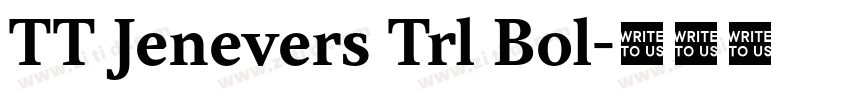 TT Jenevers Trl Bol字体转换